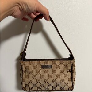 Gucci Tan and Brown Shoulder Bag